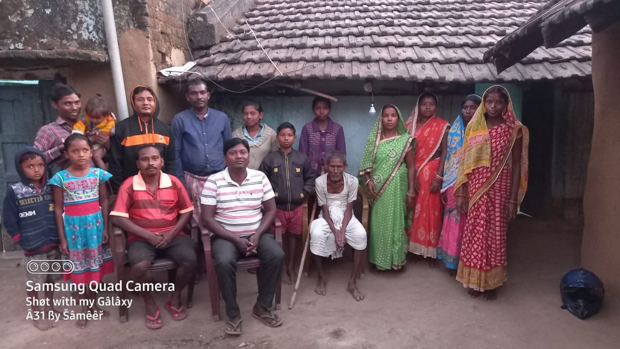 Amar Mahali with his family